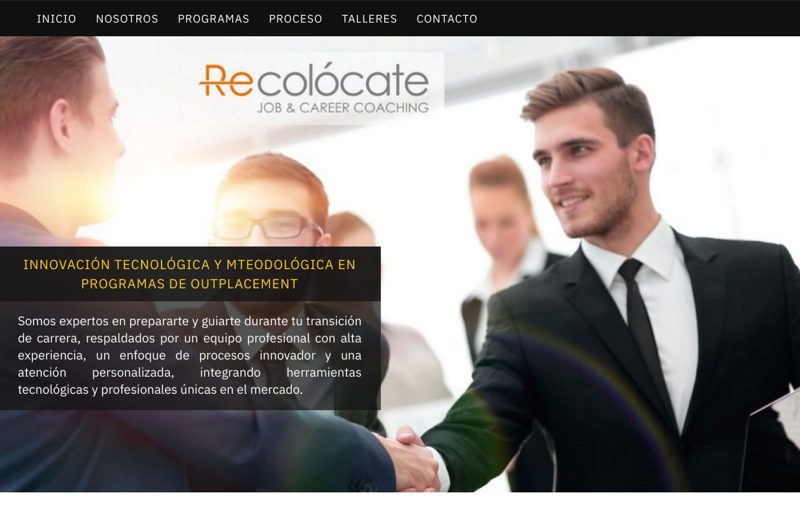 Vista de Recolocate Job & Career